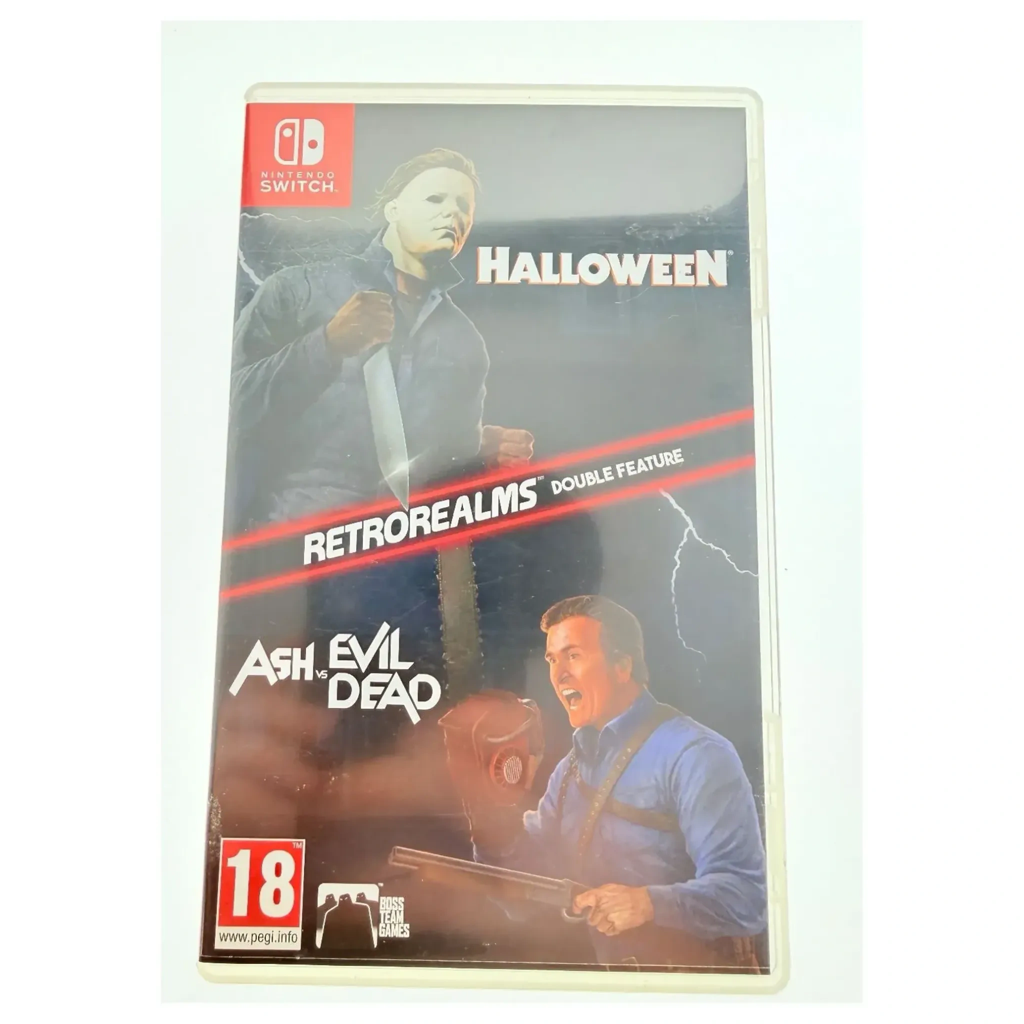 RetroRealms Double Feature: Halloween + Ash vs Evil Dead (Nintendo Switch) — Game in doos, Goed staat — origineel tweedehands kopen bij Gameshop Enter