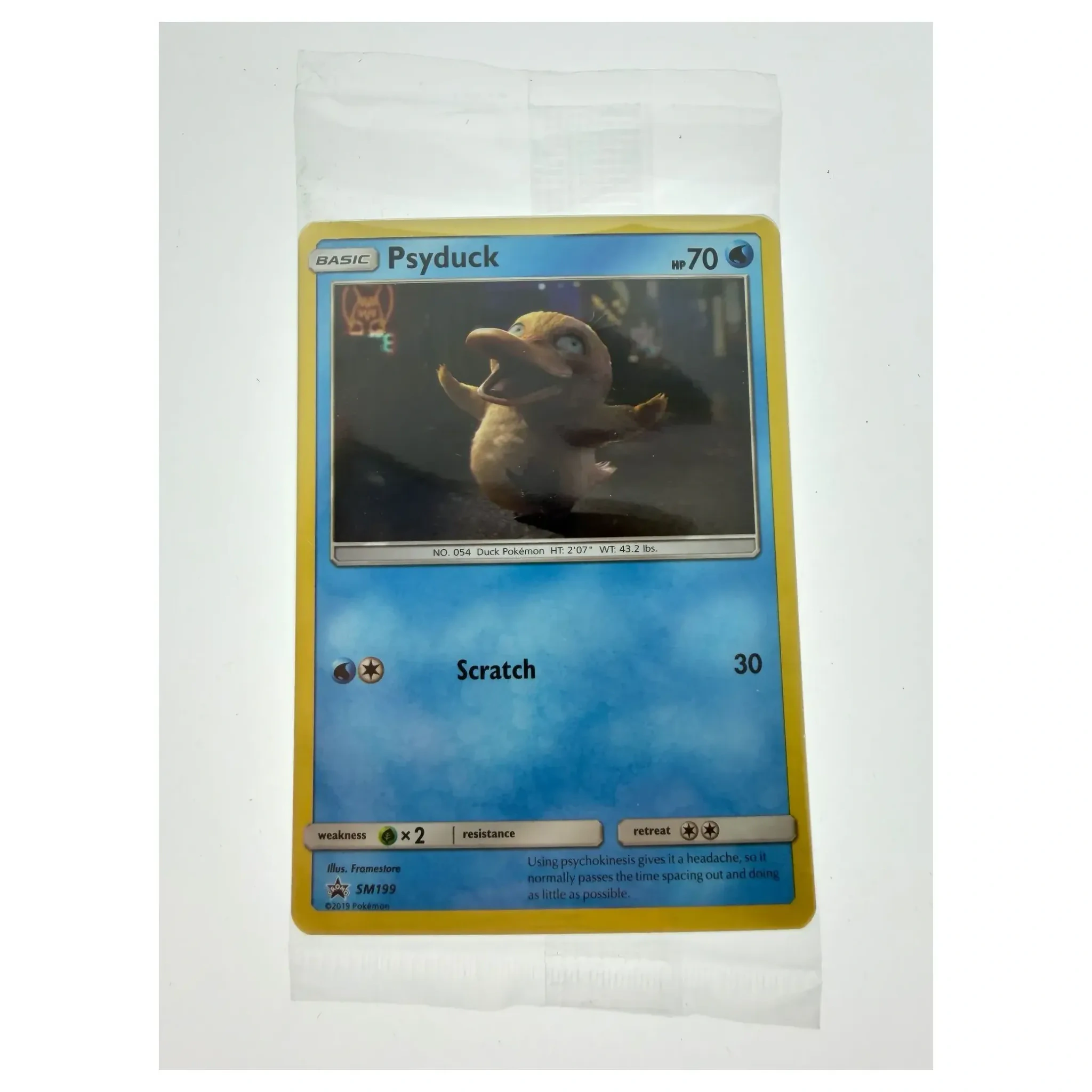 Pokemon Psyduck — SM199 (Detective Pikachu) (Pokemon Kaarten) — Losse kaart, Near Mint staat — origineel tweedehands kopen bij Gameshop Enter