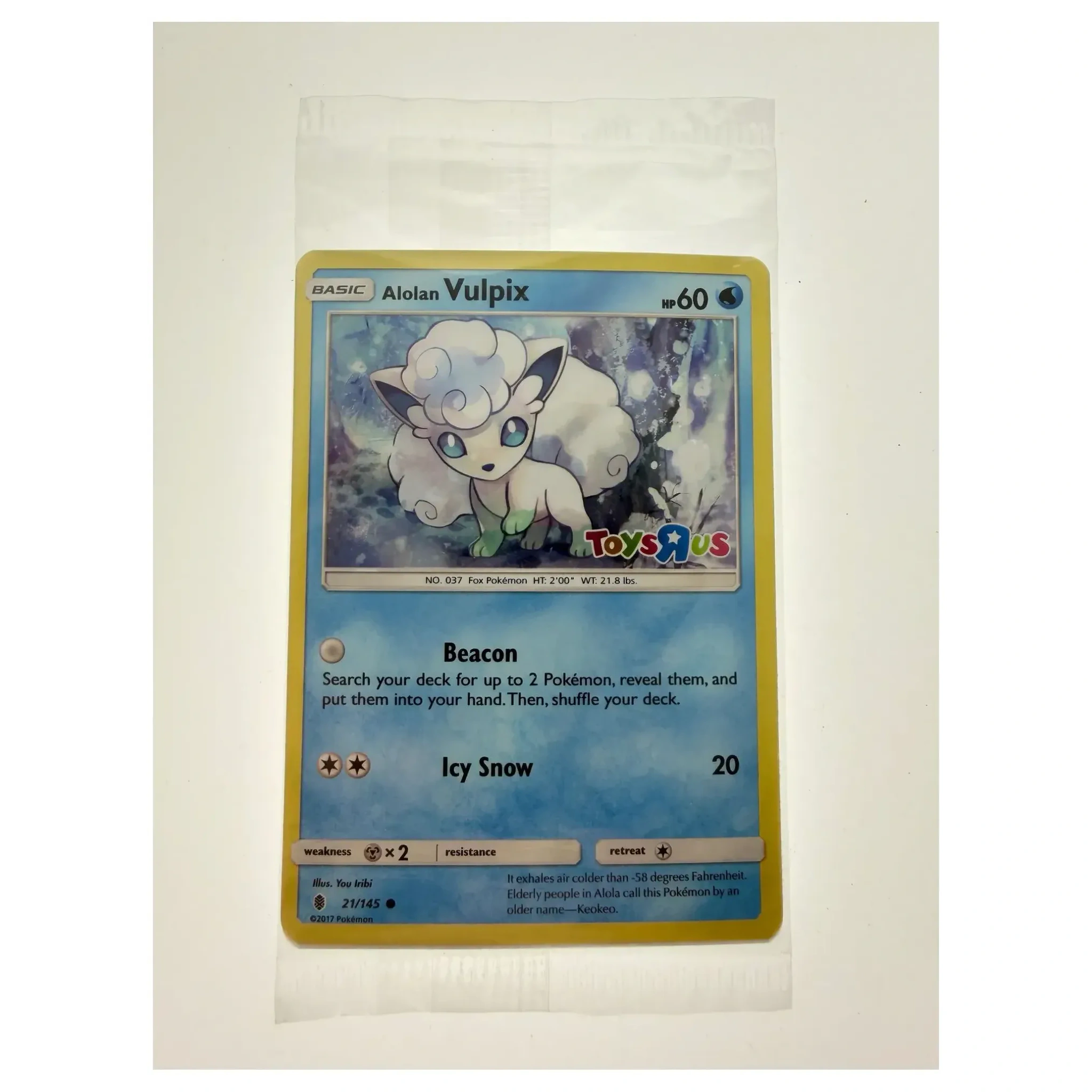 Pokemon Alolan Vulpix — 21/145 (Toys R Us Promo) (Pokemon Kaarten) — Losse kaart, Near Mint staat — origineel tweedehands kopen bij Gameshop Enter