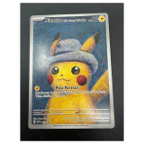 Pokemon Pikachu with Grey Felt Hat — Van Gogh (SVP 085) Pokemon Kaarten Voorkant — Losse kaart