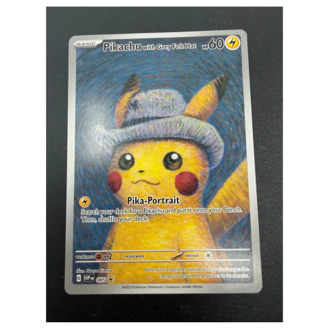 Pokemon Pikachu with Grey Felt Hat — Van Gogh (SVP 085) kopen — Pokemon Kaarten