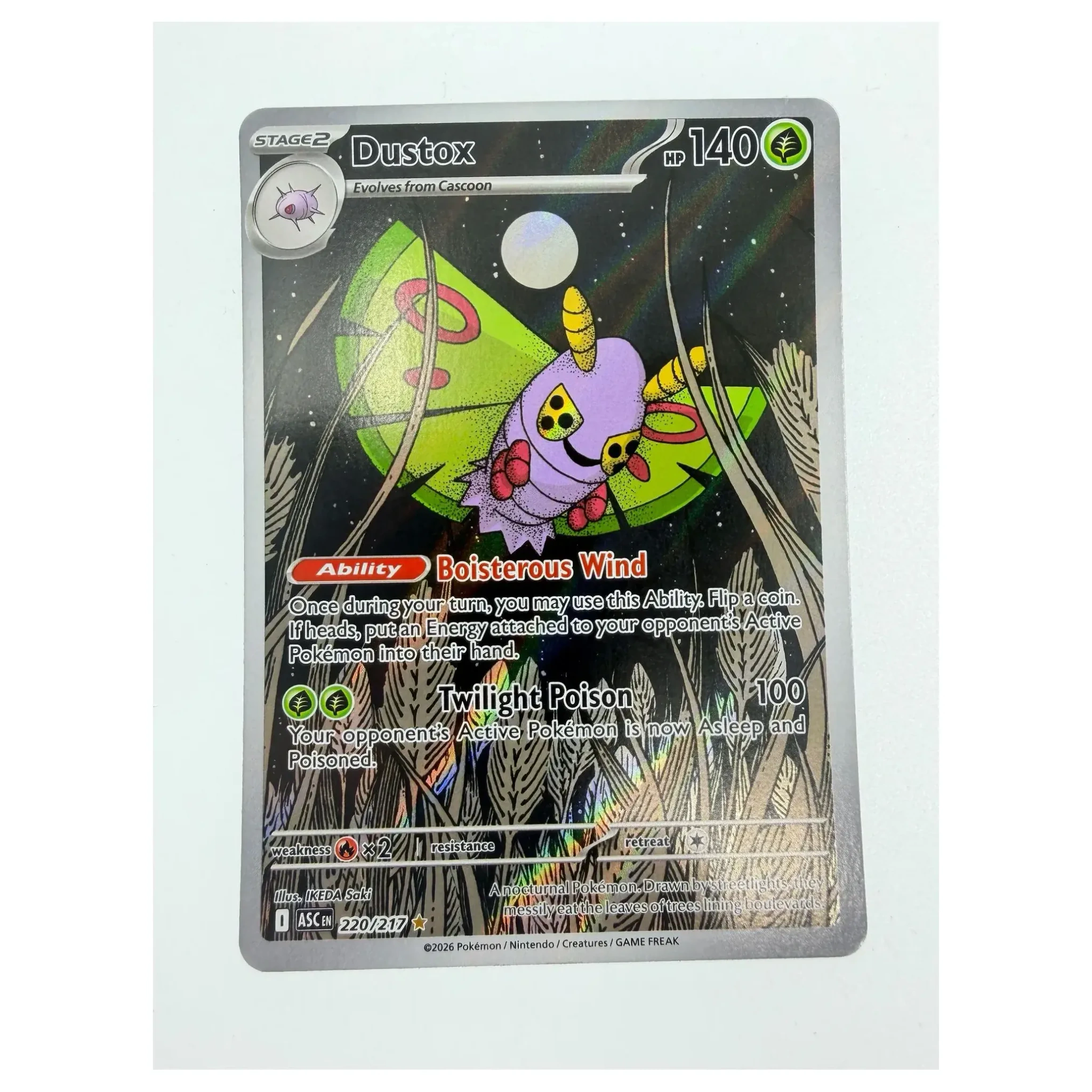 Pokemon Dustox — ASC 220/217 (Pokemon Kaarten) — Losse kaart, Near Mint staat — origineel tweedehands kopen bij Gameshop Enter