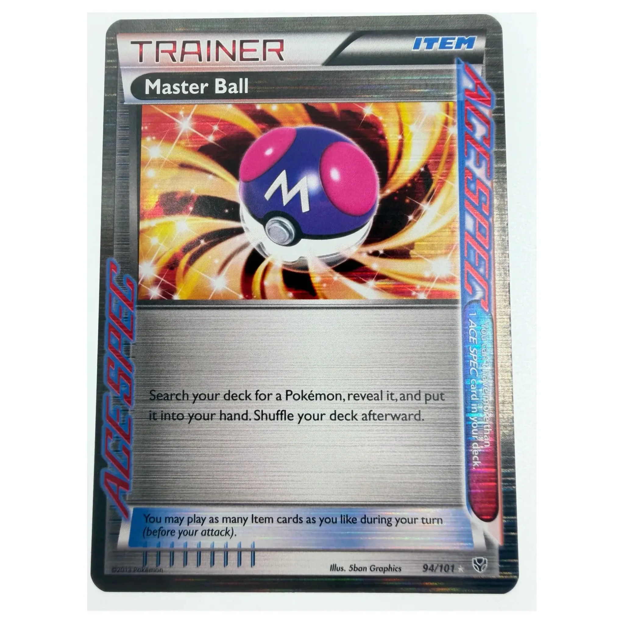 Pokemon Master Ball (Ace Spec) — Plasma Blast 94/101 (Pokemon Kaarten) — Losse kaart, Near Mint staat — origineel tweedehands kopen bij Gameshop Enter