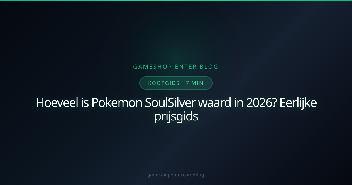 Pokemon SoulSilver Nintendo DS waarde 2026 Pokewalker