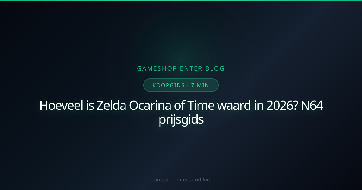 Zelda Ocarina of Time Nintendo 64 gouden cartridge waarde 2026