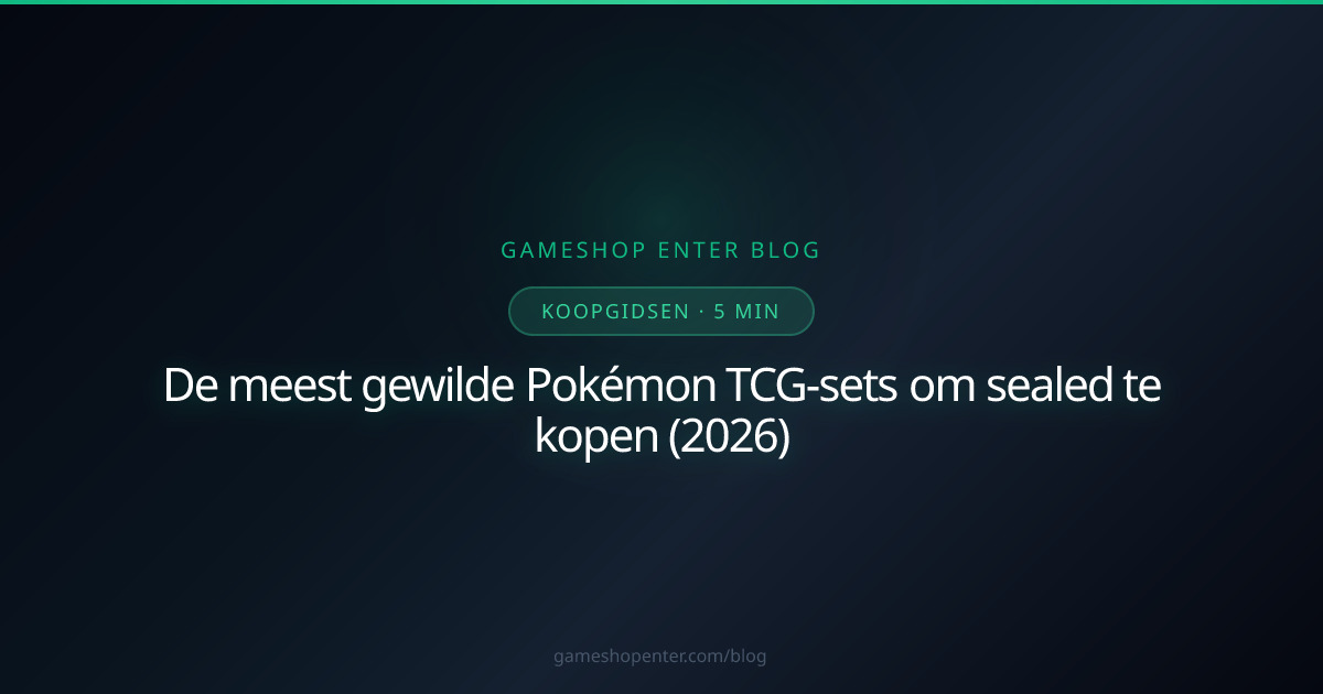 Gewilde sealed Pokémon TCG-sets om te kopen in 2026
