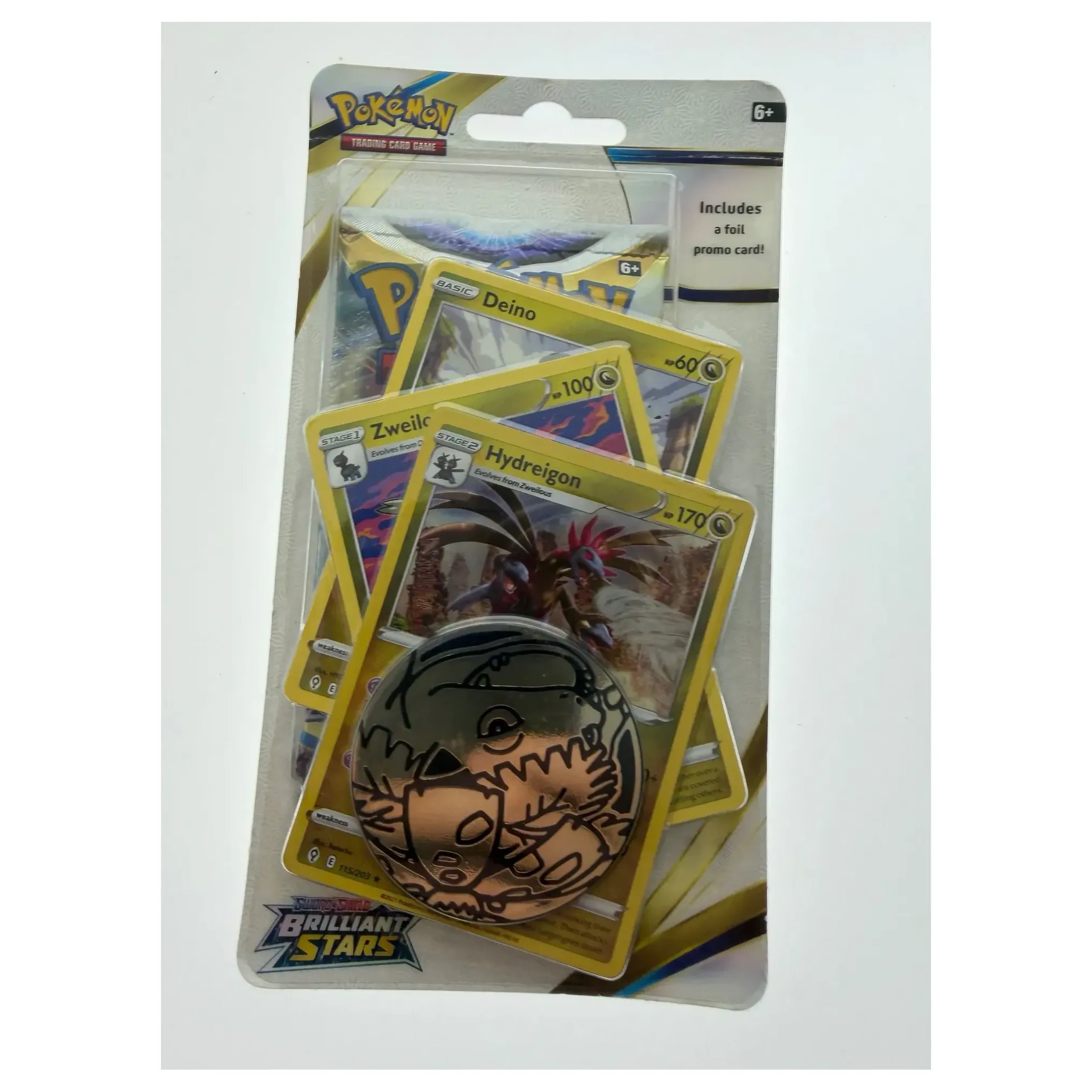 Pokemon TCG Brilliant Stars Checklane Blister — Hydreigon (Pokemon Kaarten) Sealed — Goed staat — origineel kopen bij Gameshop Enter