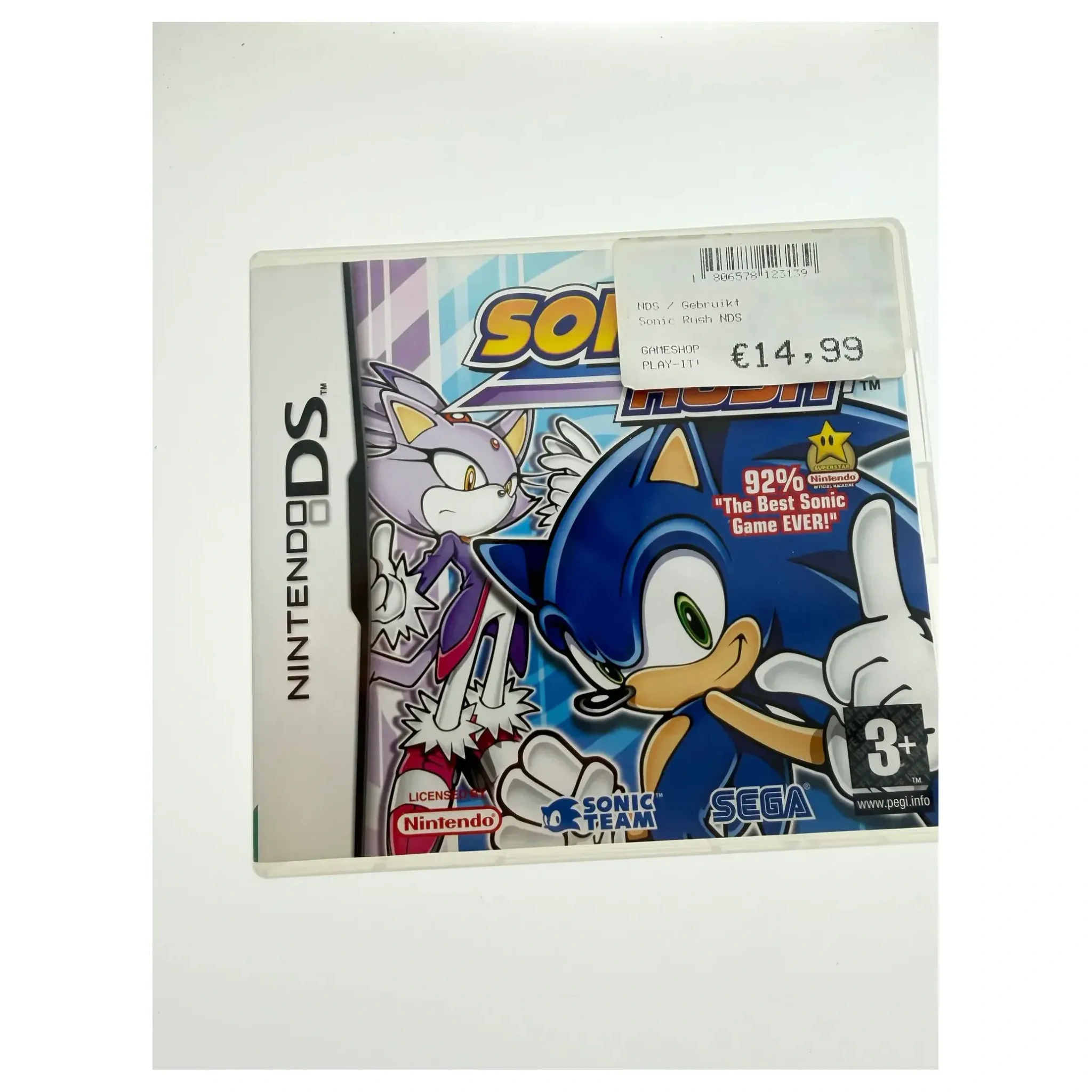 Sonic Rush (Nintendo DS) — Game in doos, Goed staat — origineel tweedehands kopen bij Gameshop Enter